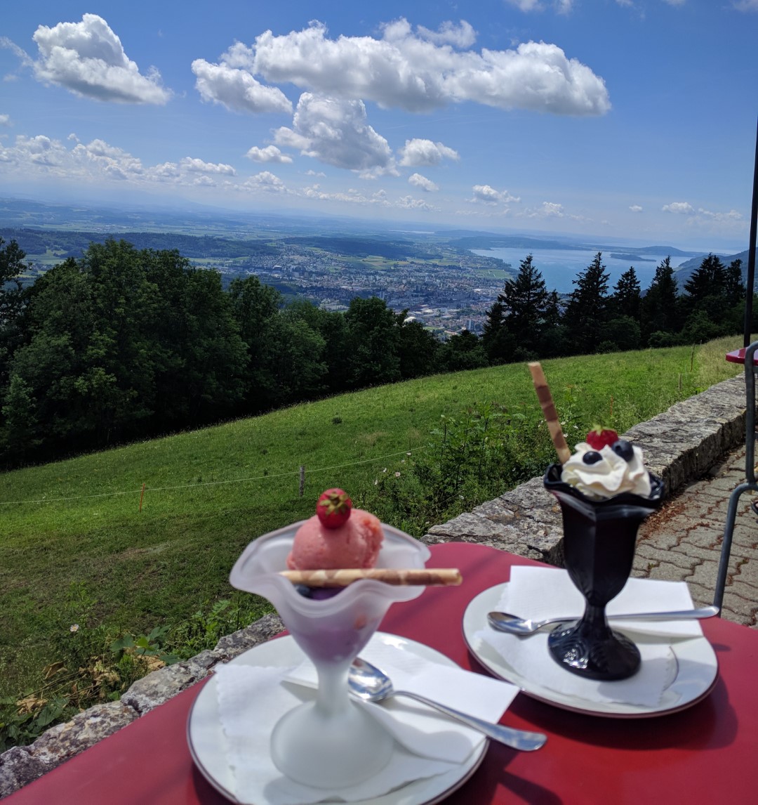 ice cream with a view